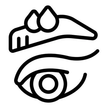 Eye correction icon outline vector. Professional shading Stock Illustration