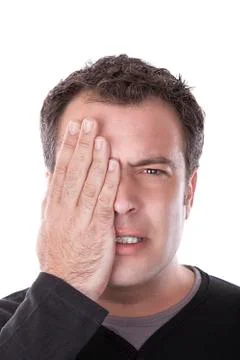 Eye covered Stock Photos