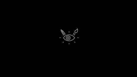 Eye creative icon motion video footage Stock Footage 302138954