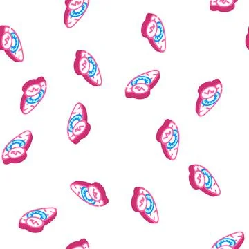 Eye cutting ache isometric icon seamless pattern 스톡 일러스트