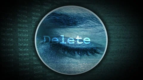 EYE Delete 스톡 동영상 2640217