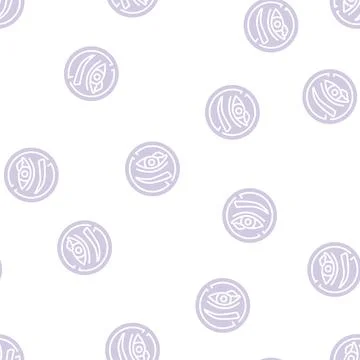 Eye disease glyph seamless pattern Illustrazione stock