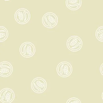 Eye disease line seamless pattern Illustrazione stock