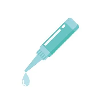 Eye drop. eye drop vector on white background. Illustrazione stock