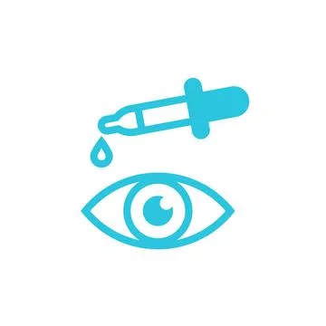 Eye drop icon. From blue icon set. Stock Illustration