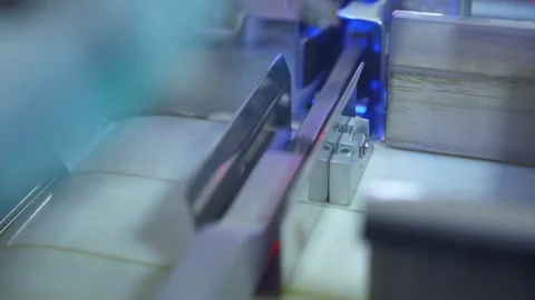 Eye drop manufacturing. Ophthalmic drops filling solution Stock Footage 331133840