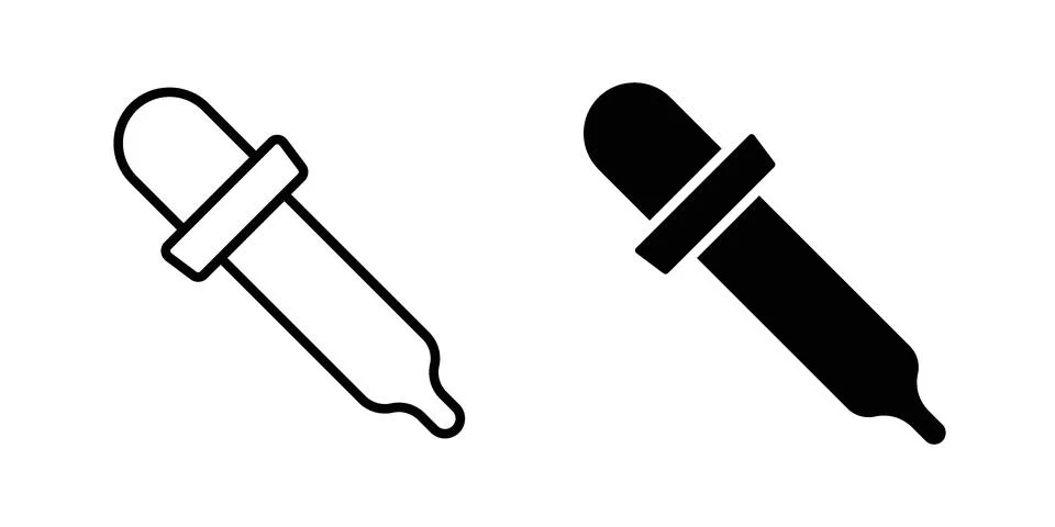 Eye dropper icon vector design illustrations Stock Illustration