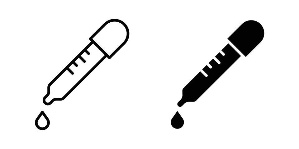 Eye dropper icon vector design illustrations Ilustração Stock