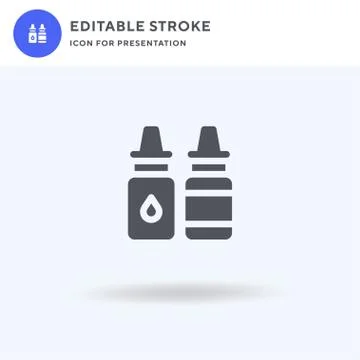 Eye Dropper icon vector, filled flat sign, solid pictogram isolated on white, 스톡 일러스트