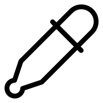 Eye dropper line icon vector illustration isolated on white background 스톡 일러스트