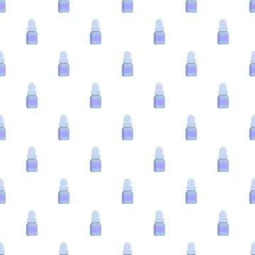 Eye drops bottle seamless pattern for ophthalmology and medical products Stockillustratie