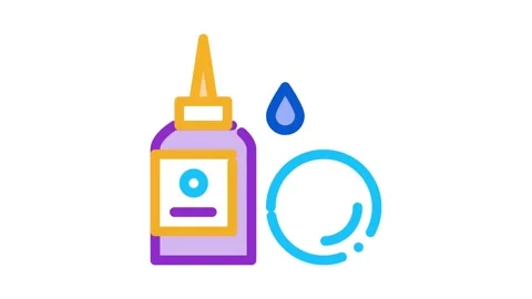 Eye drops Icon Animation Stock Footage 145280029
