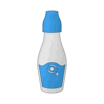 Eye drops illustration Stock Illustration