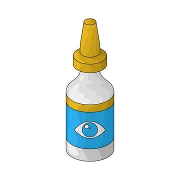 Eye drops illustration Stock Illustration