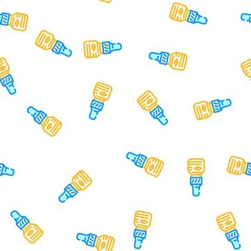 Eye drops ophthalmology vector seamless pattern Illustrazione stock