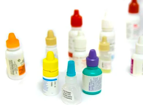 Eye drops Stock-Fotos