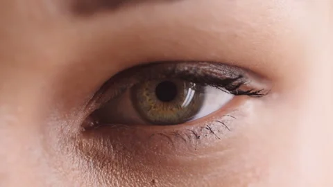 Eye, face and vision wellness with woman for optometry exam, eyesight health and Video stock 334539173