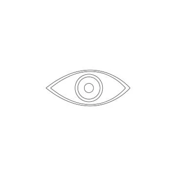 Eye. flat vector icon Stock Illustration