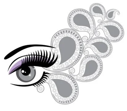 Eye floral Stock Illustration