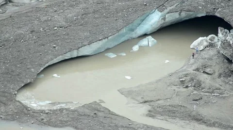 Eye of the Glacier Stock Footage 8665701