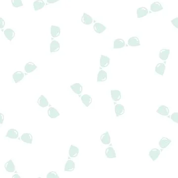 Eye glasses glyph vector seamless pattern Stock Illustration