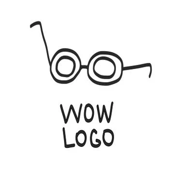 Eye glasses logo Stock Illustration