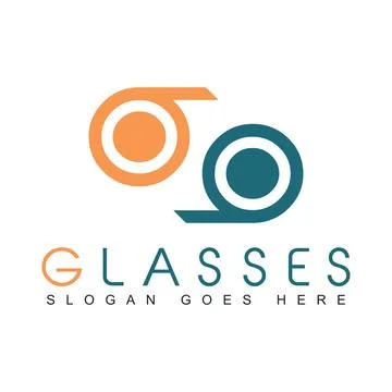 Eye glasses logo Stock Illustration