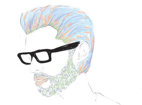 Eye Glasses Man Stock Illustration