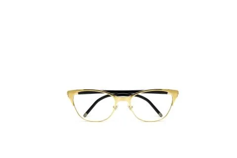 Eye glasses metal in rectangular frame isolated on white background. 写真素材