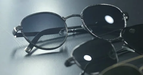 Eye glasses on Table Stock Footage 311718781