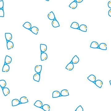 Eye glasses vector seamless pattern Stockillustratie