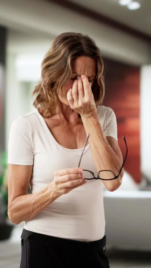 Eye Glaucoma Or Tired Dry Eyesight Stock Footage 308750722