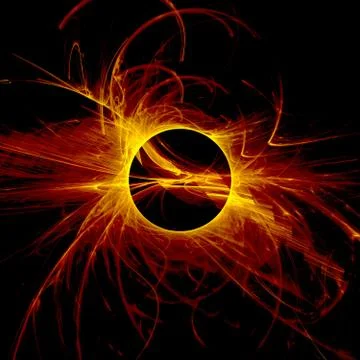 The eye of god - solar eclipse Stock Illustration
