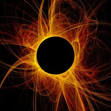 The eye of god - solar eclipse Stock Illustration