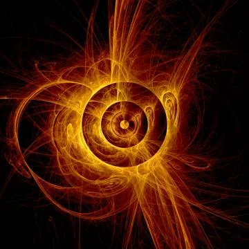 The eye of god - solar eclipse Stock Illustration