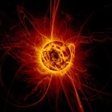 The eye of god - solar eclipse Stock Illustration