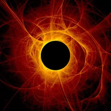 The eye of god - solar eclipse Stock Illustration