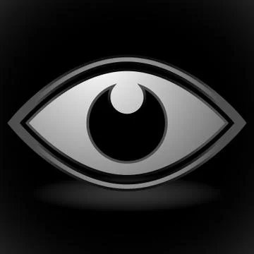 Eye graphic. Vision, seeing, sight, observation. Vector. 스톡 일러스트