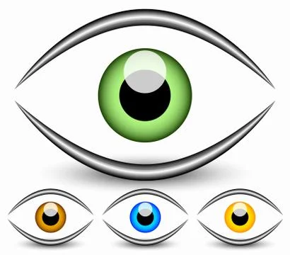 Eye graphic. Vision, seeing, sight, observation. Vector. Stock Illustration