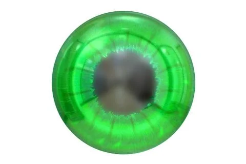 Eye with green colored iris Stock Illustration