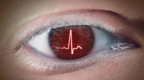 Eye Of Heartbeat Stock Footage 10708963