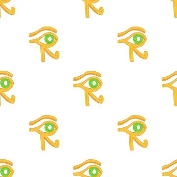 Eye of Horus pattern seamless vector Stock Illustration