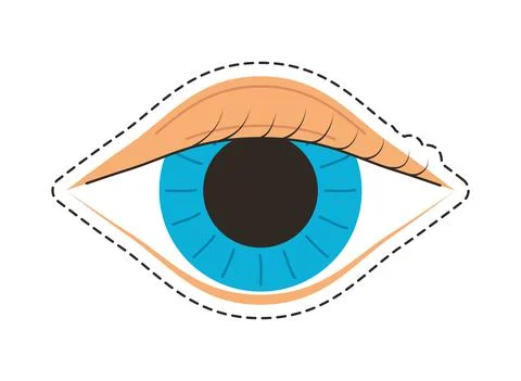 Eye human patch Stock Illustration
