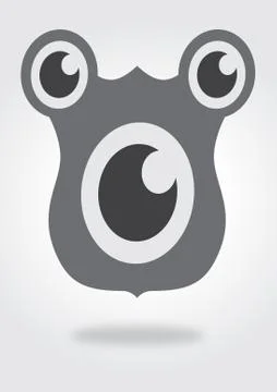 Eye icon character design Stock Illustration