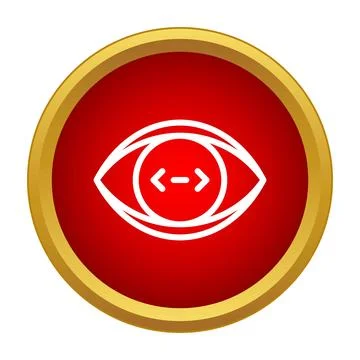 Eye icon with code symbols for visibility Stock-Illustration