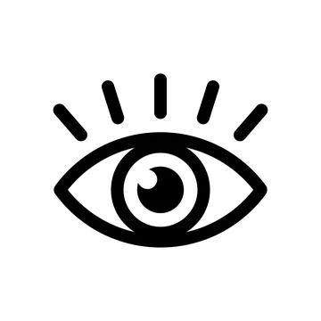 Eye icon design in linear style. Vector. Stock-Illustration
