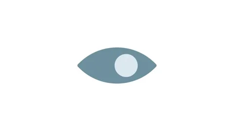 Eye icon featuring a white dot at the center, symbolizing vision or focus. Stock Footage 333909468
