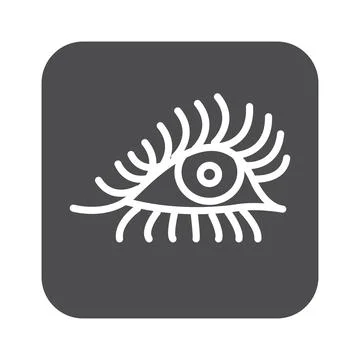 Eye icon, flat design 스톡 일러스트