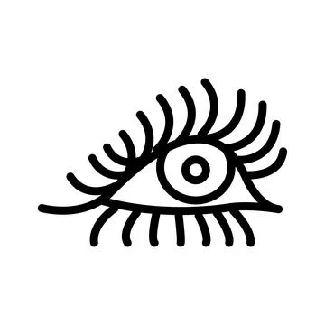 Eye icon, flat design 스톡 일러스트