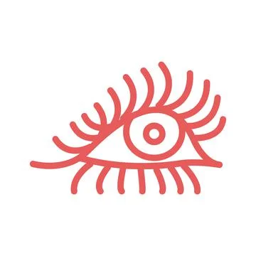 Eye icon, flat design 스톡 일러스트